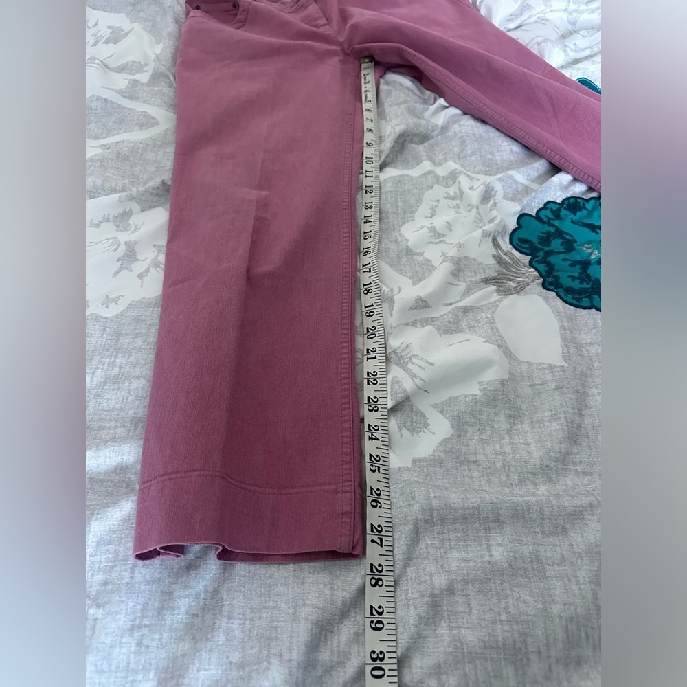 Christopher & Banks Straight Leg Pants Women’s 10 Pink Mid Rise Casual Stretch - Picture 7 of 10